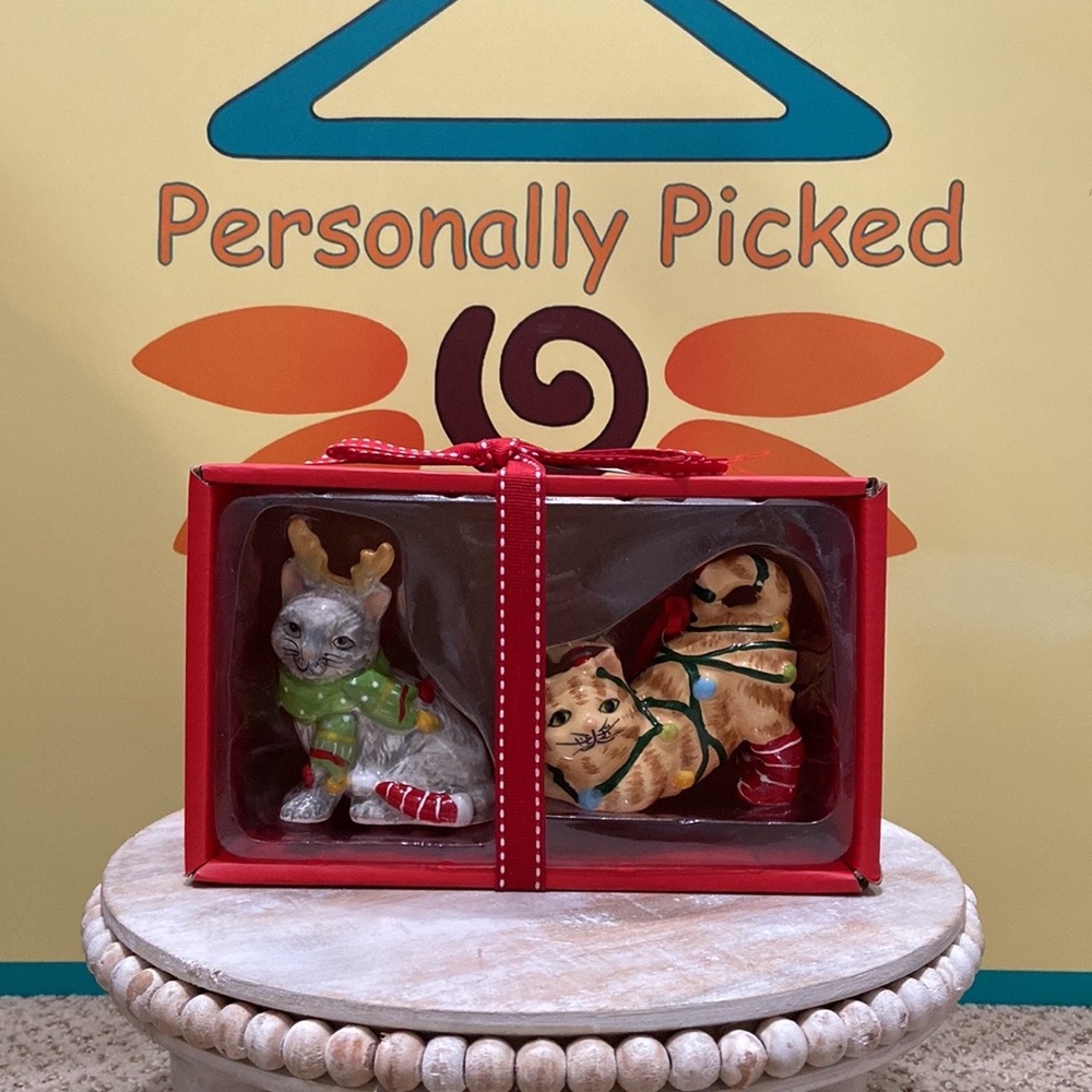 Blue Sky Clayworks Cat Ornament Set